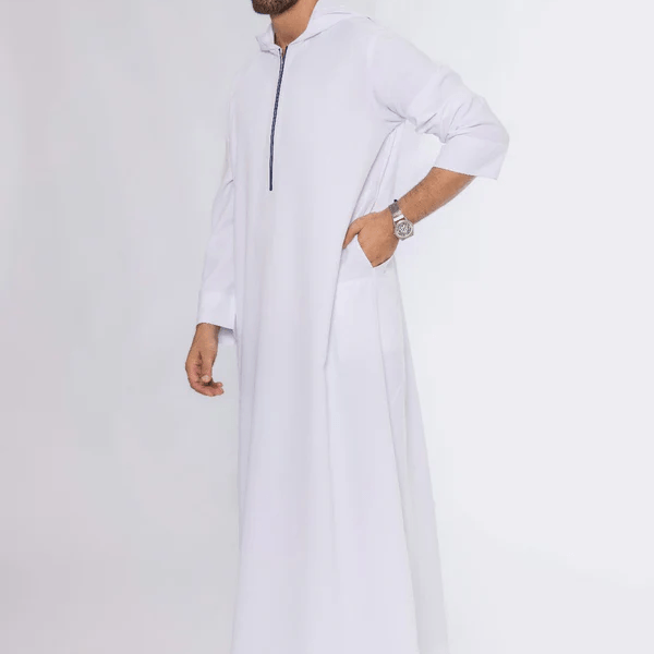 White Hoody Thobe - alternate