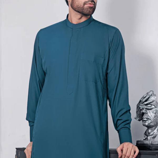 Turqouise Kuwaiti Kali Thobe - alternate