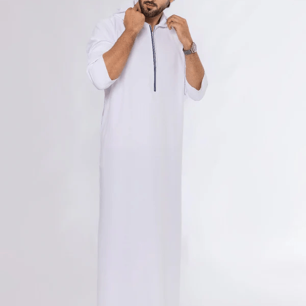 White Hoody Thobe
