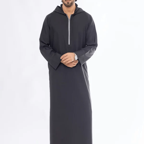 Black Hoody Thobe