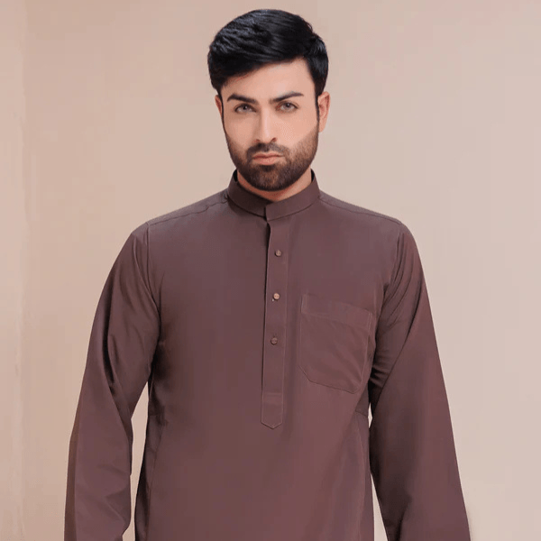 Plain Brown Saudi Thobes