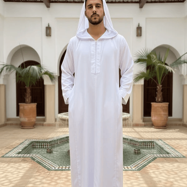 White Hoody Thobe - alternate